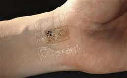 picture of temporary electronic tattoo on wrist